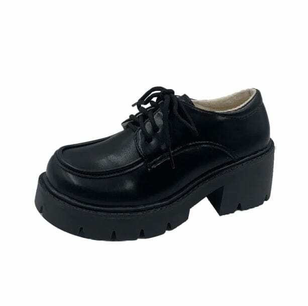 Y2K Fashion College Uniform Shoes: Cute Tops & Grunge Aesthetic Style