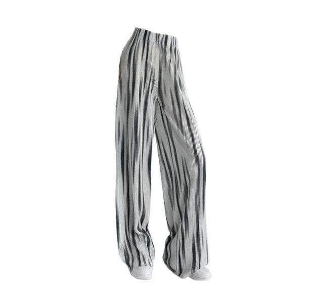 Y2K Fashion Gray Stripes Loose Pants - Grunge Aesthetic & Cute Tops