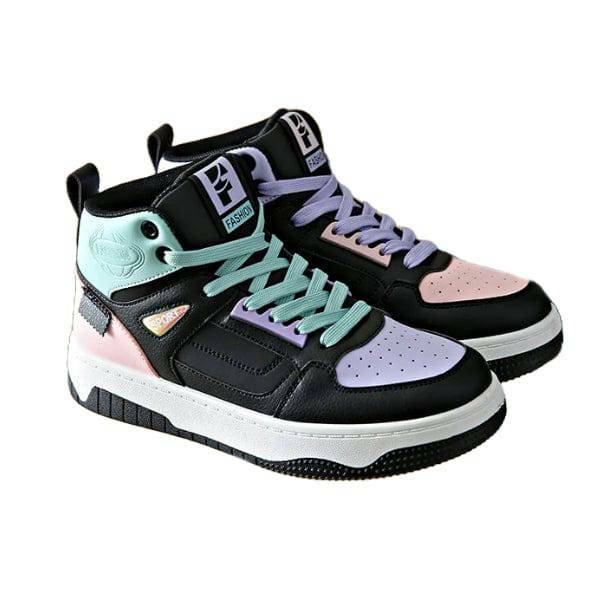 Y2K Fashion High-Top Sneakers: Grunge Aesthetic & Cute Tops Vibes