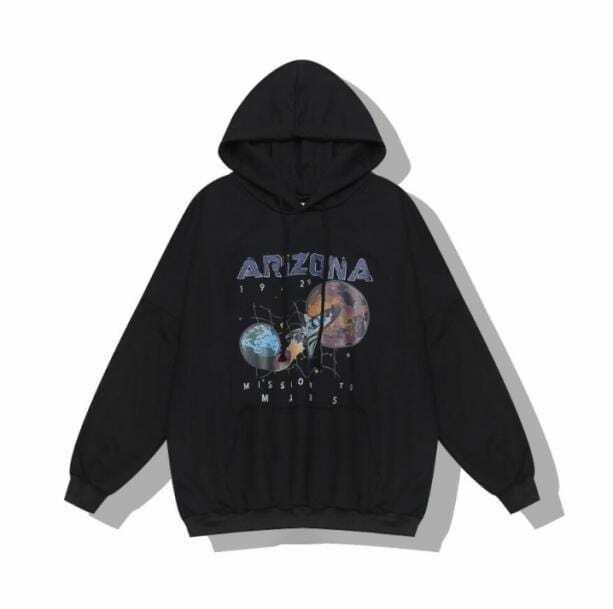 Y2K Fashion Mars Mission Hoodie - Grunge Aesthetic & Cute Tops