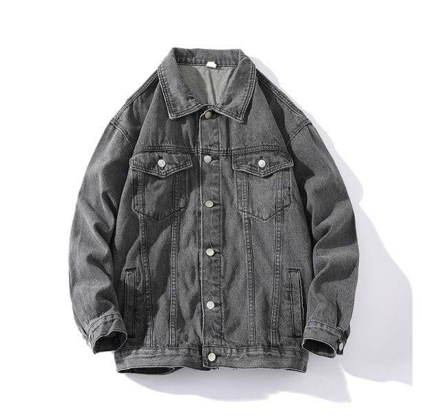 Y2K Fashion Normcore Jean Jacket: Grunge Aesthetic & Cute Tops Style