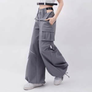 Y2K Fashion Open Zip Pants: Grunge Aesthetic & Coquette Style Essential