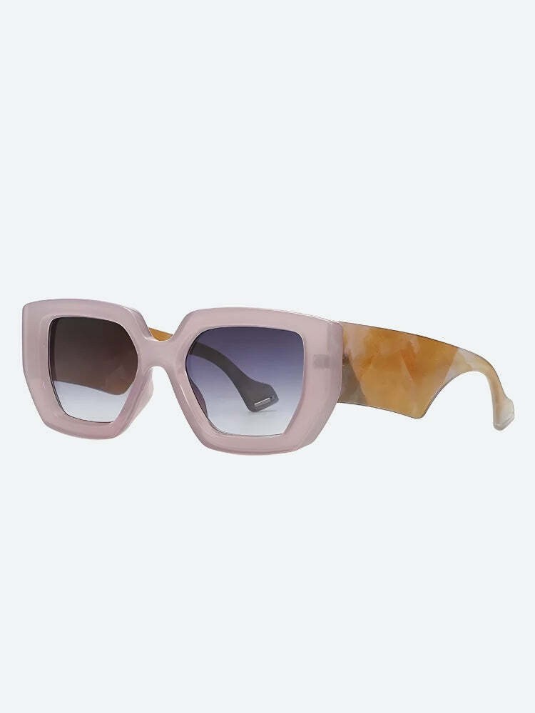 Y2K Fashion Oversized Square Sunglasses for Coquette & Grunge Aesthetic