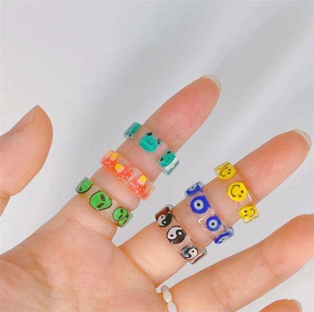 Y2K Fashion Preppy Rings: Cute Tops & Aesthetic Accessories for Style