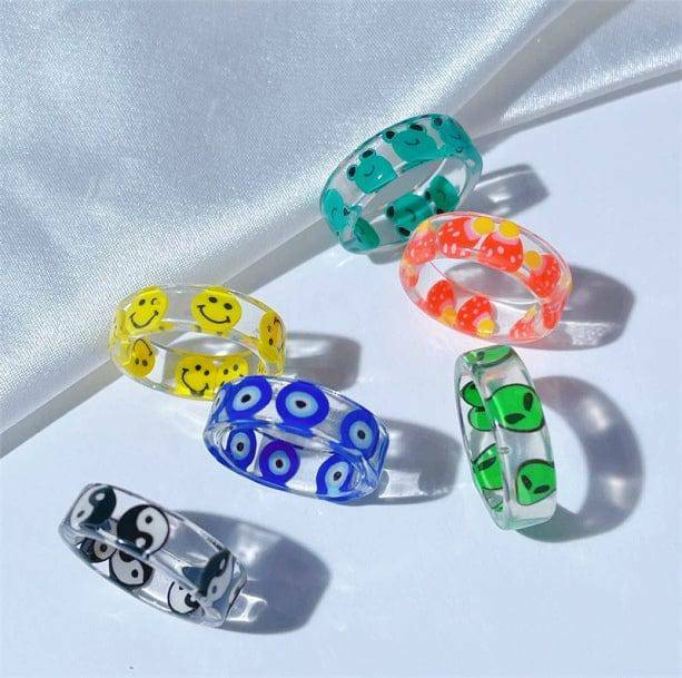 Y2K Fashion Preppy Rings: Cute Tops & Aesthetic Accessories for Style