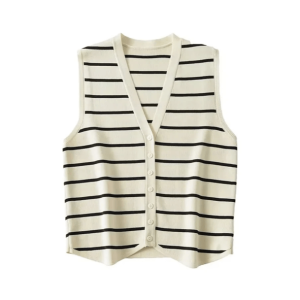 Y2K Fashion Sailor Knitted Vest - Cute Tops for Coquette & Grunge Aesthetic