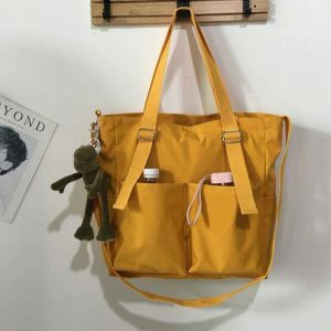 Y2K Fashion Shoulder School Bag - Cute Aesthetic for Grunge & Coquette Styles