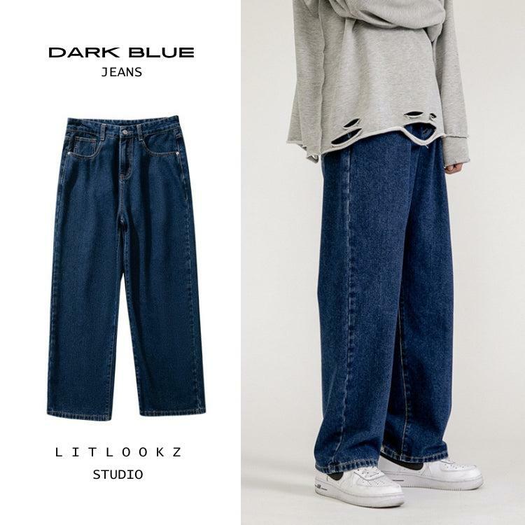 Y2K Fashion Soft Boy Washed Baggy Jeans - Grunge Aesthetic Essential