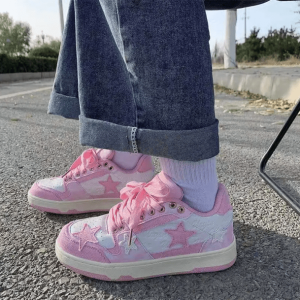 Y2K Fashion Star Skater Girl Sneakers - Cute Tops & Grunge Aesthetic