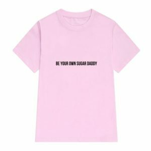 Y2K Fashion Sugar Daddy T-Shirt - Cute Tops for Coquette & Grunge Aesthetic