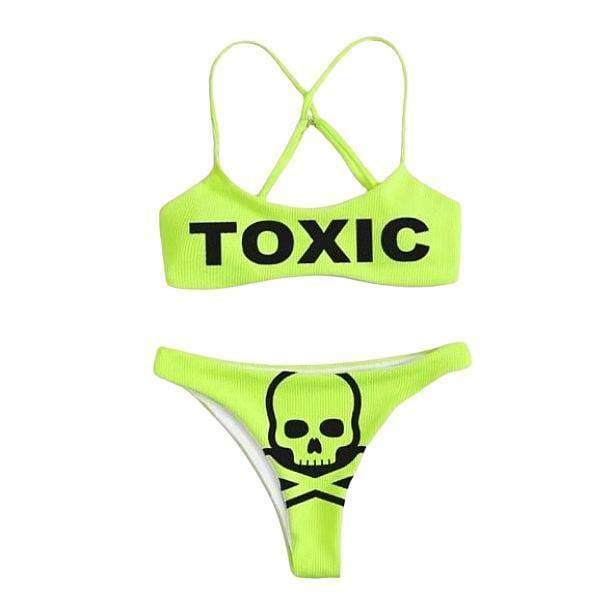 Y2K Fashion Toxic Swimwear: Grunge Aesthetic & Cute Tops for Summer