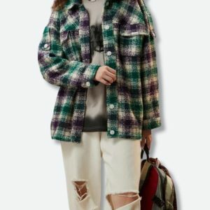 Y2K Flannel Shirt Jacket: Grunge Aesthetic Layering Essential