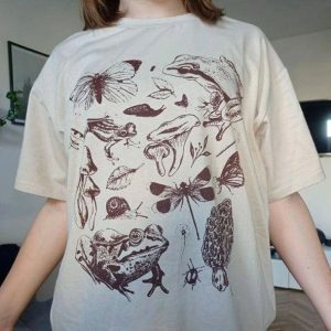 Y2K Grunge Aesthetic Goblincore T-Shirt - Cute Tops for Unique Style