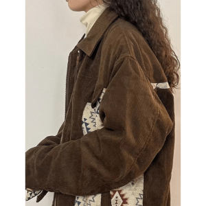 Y2K Grunge Aesthetic Retro Fall Jacket - Cute Tops & Cozy Style