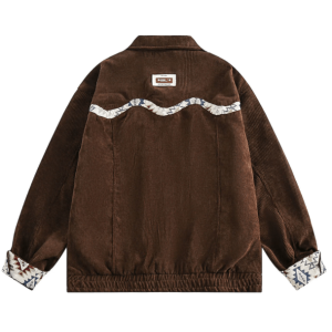 Y2K Grunge Aesthetic Retro Fall Jacket - Cute Tops & Cozy Style