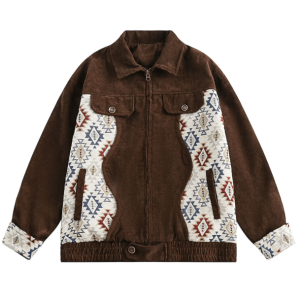 Y2K Grunge Aesthetic Retro Fall Jacket - Cute Tops & Cozy Style