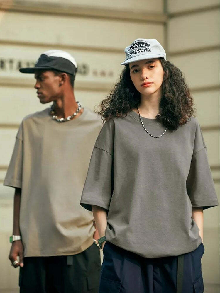 Y2K Grunge Aesthetic Skater Casual Basic Tee - Cute Tops for Every Outfit