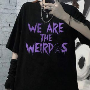 Y2K Grunge Aesthetic Weirdos T-Shirt - Cute Tops for Unique Styles