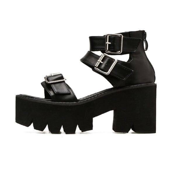 Y2K Grunge Style Sandals for Aesthetic Outfits & Cute Tops