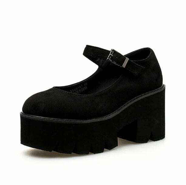 Y2K High Heel Mary Jane Shoes - Cute Coquette & Grunge Aesthetic Footwear