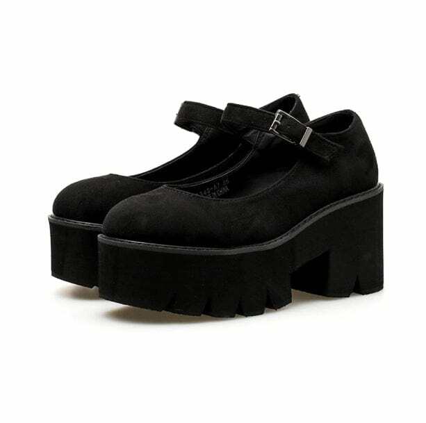 Y2K High Heel Mary Jane Shoes - Cute Coquette & Grunge Aesthetic Footwear