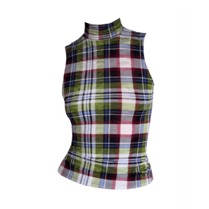 Y2K Plaid Aesthetic Tank Top - Cute Tops for Grunge & Coquette Styles