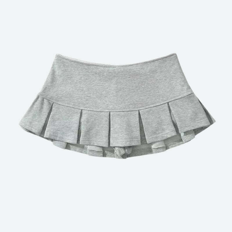 Y2K Pleated Micro Mini Skort - Cute Pastel Goth & Grunge Aesthetic