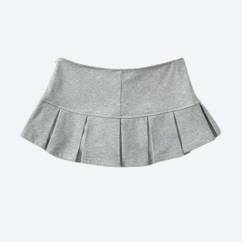 Y2K Pleated Micro Mini Skort - Cute Pastel Goth & Grunge Aesthetic