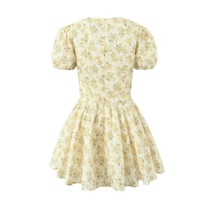 Y2K Puffy Sleeves Summer Dress - Coquette Aesthetic & Cute Tops