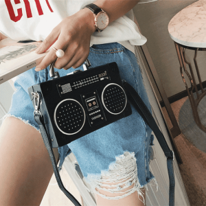 Y2K Retro Radio Style Handbag - Cute Pastel Goth & Grunge Aesthetic