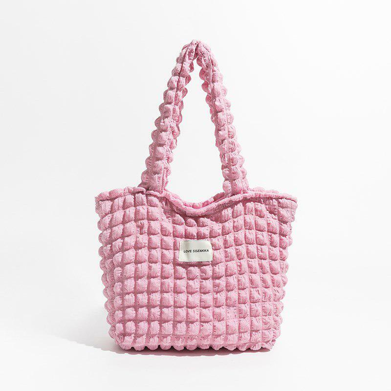 Y2K Soft Girl Popcorn Handbag - Cute Aesthetic Accessory for Y2K Outfits