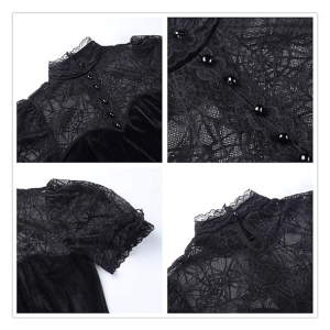 Y2K Spider Web Crop Top - Grunge Aesthetic Cute Top for Trendy Outfits