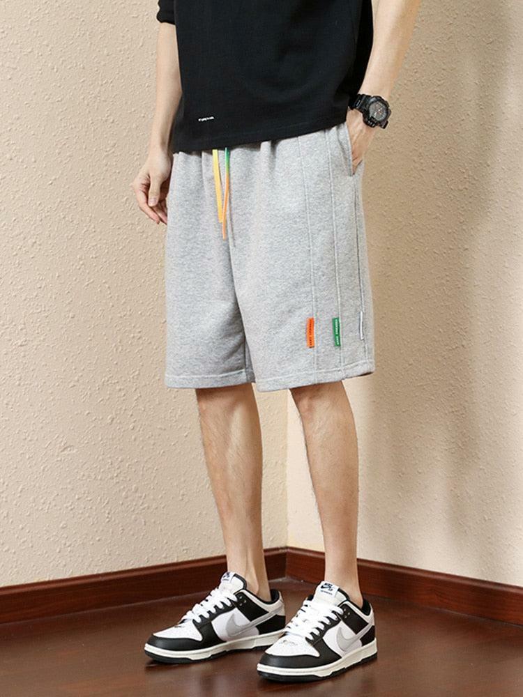 Y2K Striped Sweatshorts with Colored Laces - Cute & Comfy Aesthetic