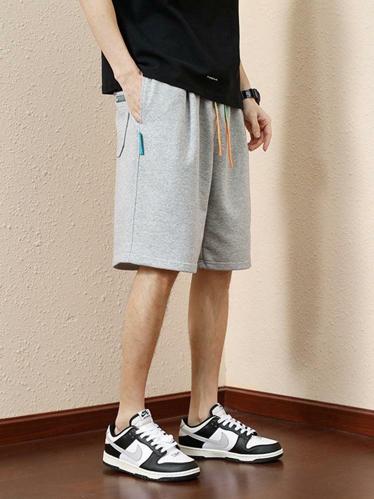 Y2K Striped Sweatshorts with Colored Laces - Cute & Comfy Aesthetic