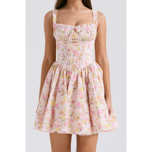 Y2K Summer Love Dress: Cute Pastel Goth & Coquette Aesthetic Style