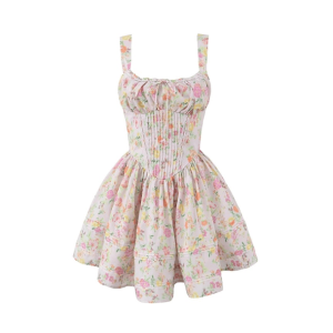 Y2K Summer Love Dress: Cute Pastel Goth & Coquette Aesthetic Style