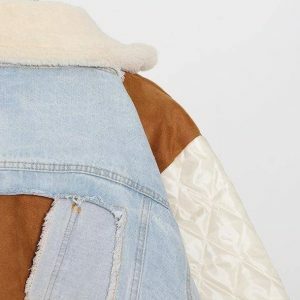 Y2K Vintage Cut Denim Jacket - Grunge Aesthetic & Coquette Style