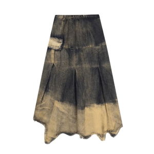 Y2K Vintage Fairycore Cargo Skirt - Cute Pastel Goth Aesthetic Outfit