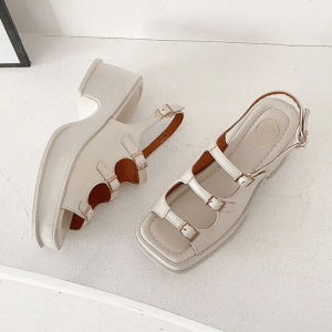 Y2K Vintage Platform Sandals for Coquette & Grunge Aesthetic Outfits