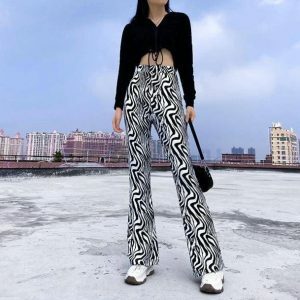 Y2K Zebra Pants: Trendy Grunge Aesthetic for Cute Y2K Outfits