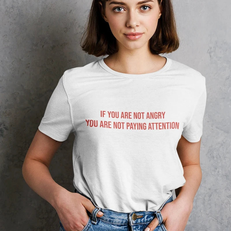 You Are Not Paying Attention Tee - Y2K Grunge Aesthetic Cute Top